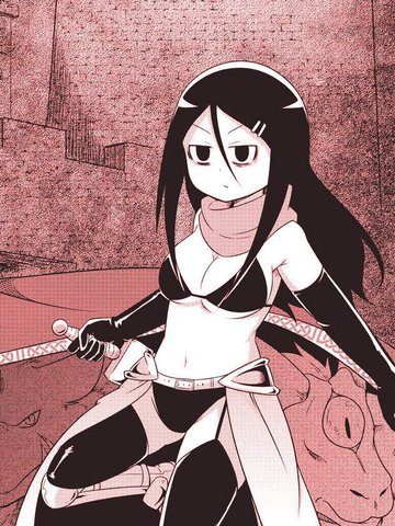 漫画 ,对人生绝望而自杀的女子高中生玛娜,被迫在异世界复活.